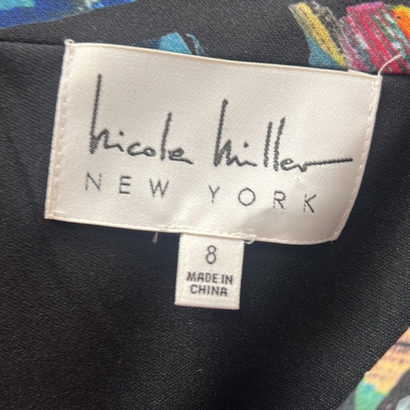 Nicole Miller Ruched Sheath Dress Size 8 - Picture 3 of 9